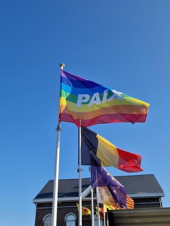 Le Drapeau de la paix à Herstal