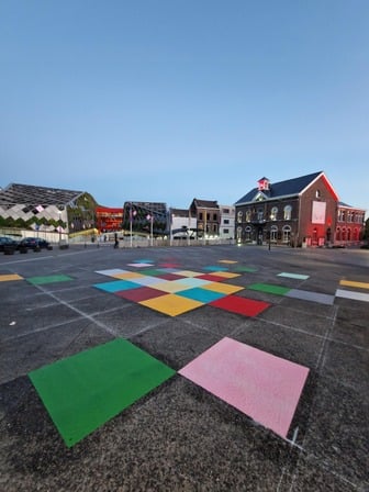 Fresque - La Grappe - Place Jean Jaurès